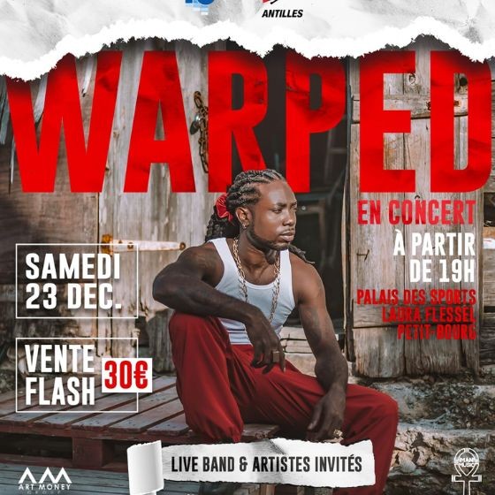 Warped en concert - Changement date - Samedi 23 décembre