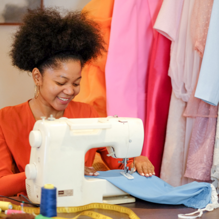 Couture à la main et à la machine, formation à distance •...