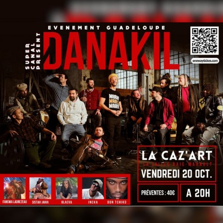 DANAKIL en GUADELOUPE - Le 20 octobre à LA CAZ'ART - Invités: Fanswa Ladrezeau, Sista Jaha,...