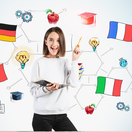 E-speaks.com • 2 langues au choix et un accès pour ado - Anglais, Espagnol, Allemand, Italien,...