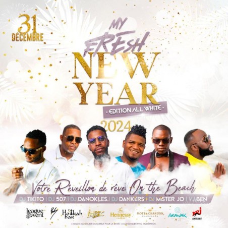 Réveillon du Nouvel An On the beach - My Fresh New Year - A l'Arawak