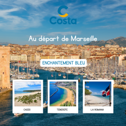 Enchantement bleu - Costa FASCINOSA  17 jours/16 nuits - Départ Marseille le 6 Decembre 2024