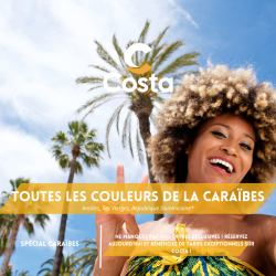 copy of Ambiance Tropicales - Costa FASCINOSA 18 jours/17 nuits - Départ PTP le 20 MARS 2025