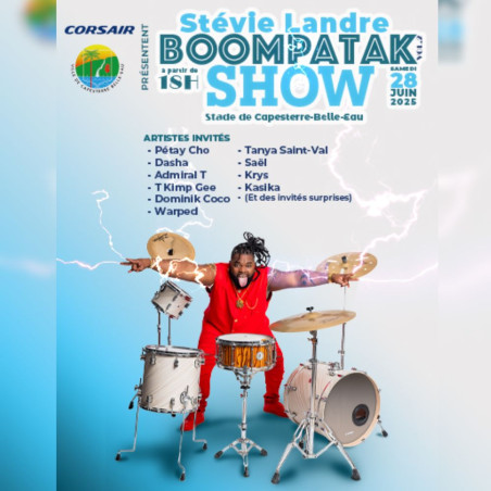 BOOMPATAK SHOW, STEVIE LANDRE, le 28 juin 2025 à 20h au Stade de Capesterre Belle - Eau -2