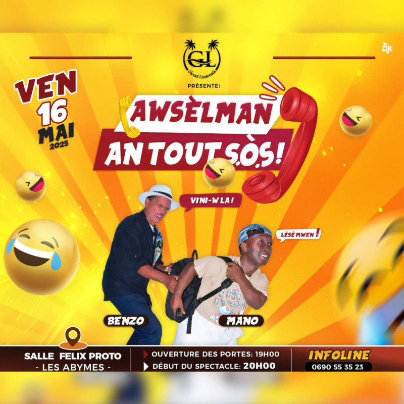 copy of Saison 6 : Comik Kréyol é lé Zanmi le Mercredi 5 Février à L'Instant Discothèque