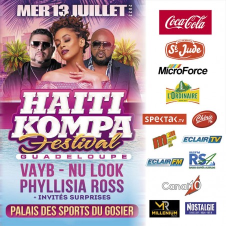 Haïti Kompa Festival : le mercredi 13 Juillet 2022 au...