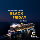 BLACK FRIDAY !! Croisière 7 nuits ⦁ COSTA FASCINOSA ⦁ Décembre 2025 ⦁ Départ du 19/12 ⦁ Base double