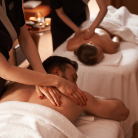 Évasion Douceur en Duo à Domicile - Massage dos , jambes et soin du visage - AQUA'ZEN SPA
