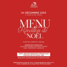Menu de Réveillon de Noël – Dîner Gastronomique & Concert Live • Auberge de la vieille tour