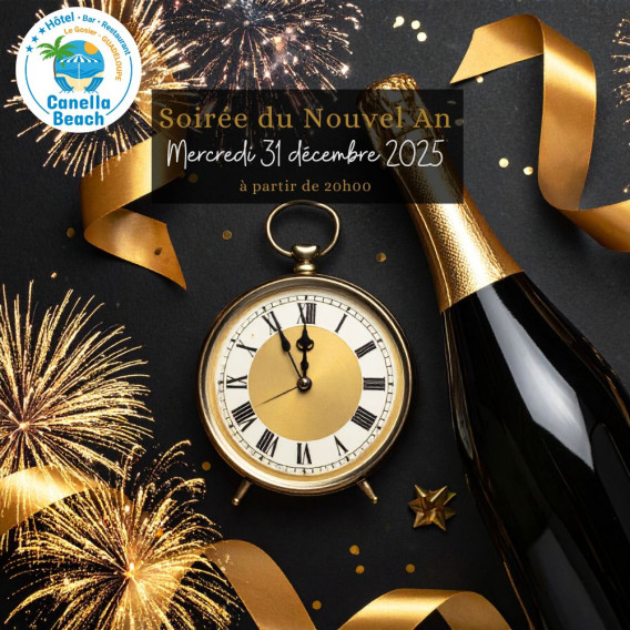 Canella Beach Hôtel • Mercredi 31 Décembre - Soirée du Nouvel An, buffet complet et animation musicale