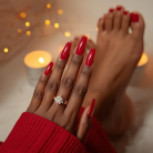 Pose ongles au GEL X – Mains & Pieds- EXOTIC BULLES DE SOINS