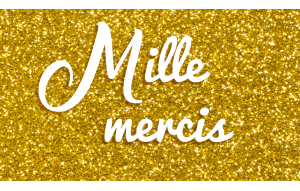 
                                                                     Mille mercis